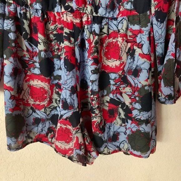 *30off3* NWOT. Leith Floral Romper - Picture 6 of 9